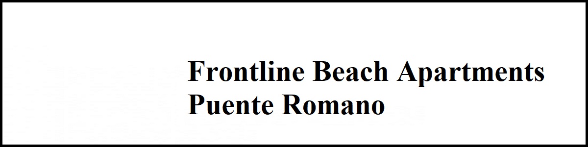 apartments for sale puente romano