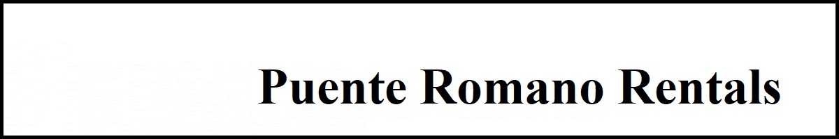 puente romano property rentals