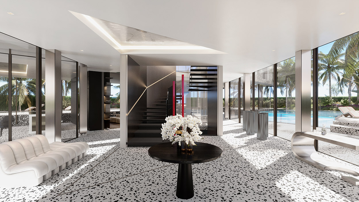 Villas main floor Distribution