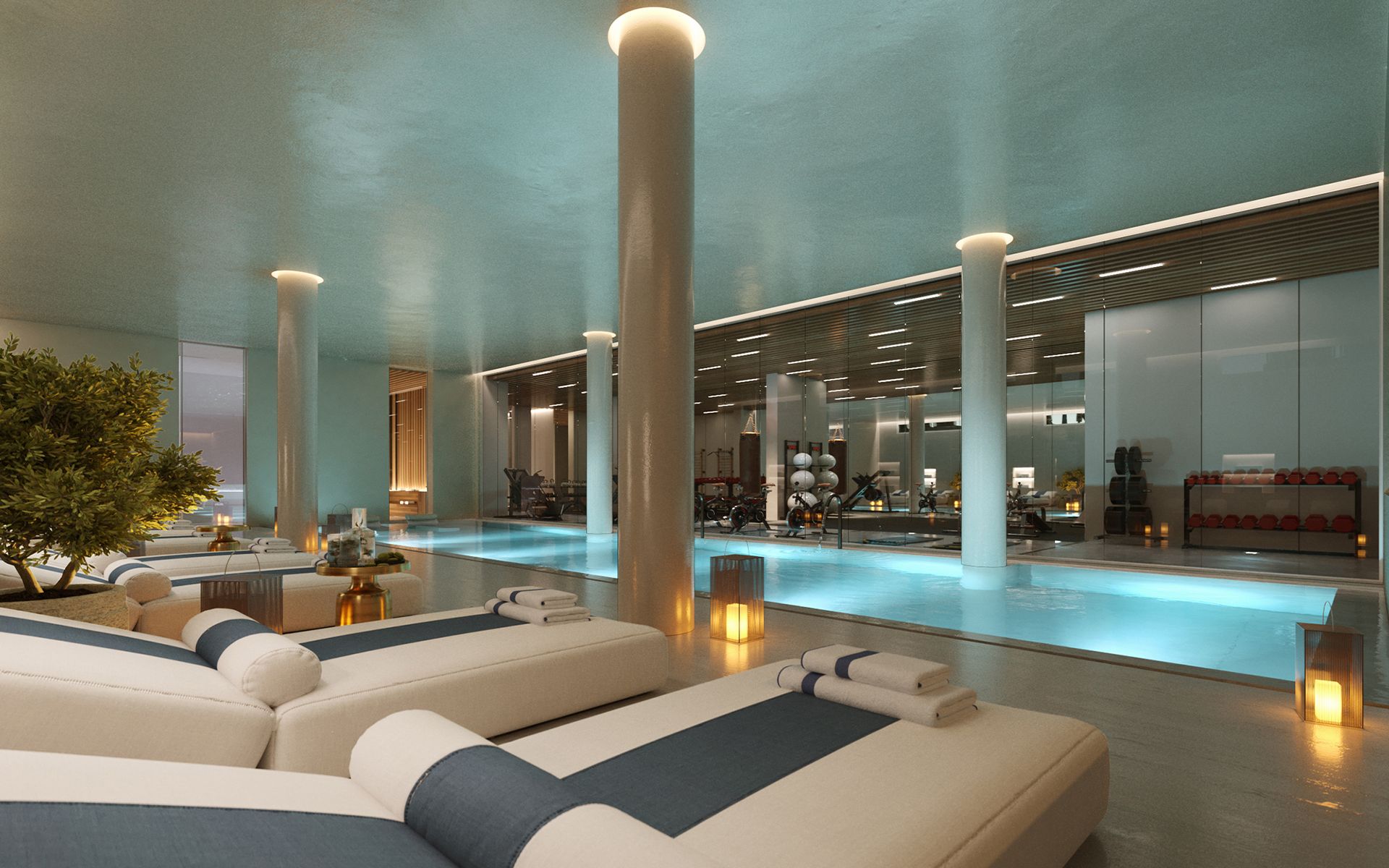 Earth Marbella Indoor pool Earth Marbella Apartments