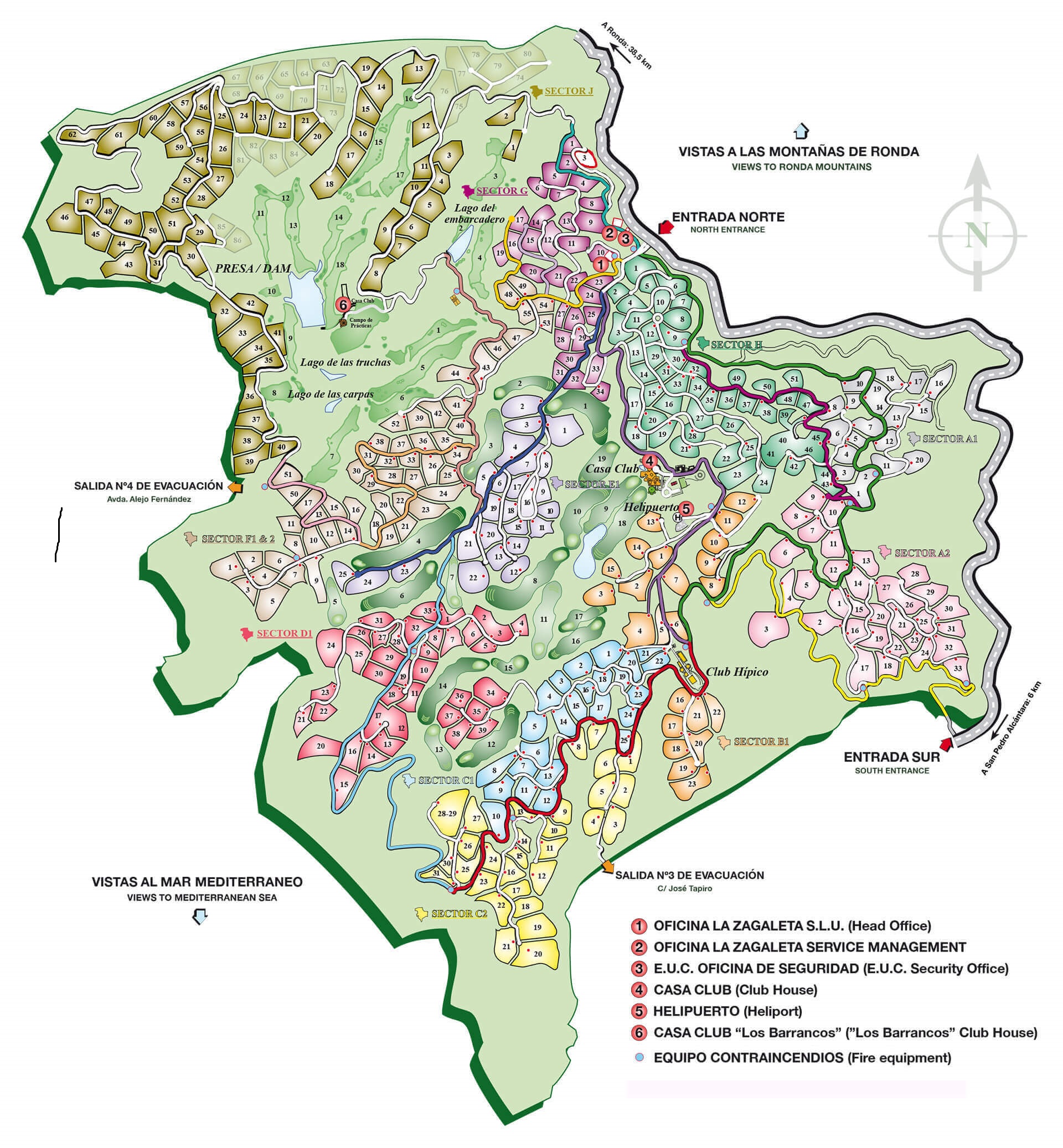La Zagaleta Map.