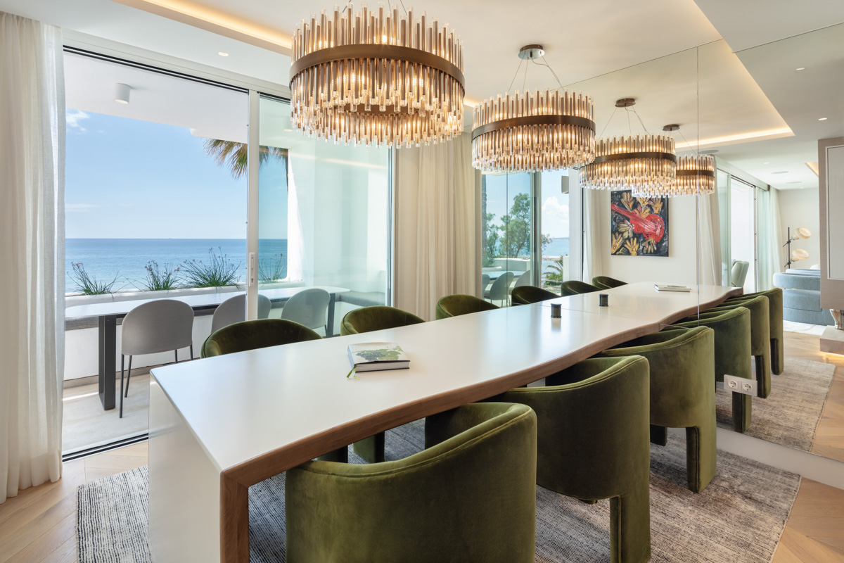 beachfront living room puente romano marbella